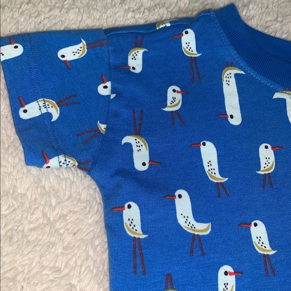 Hanna Andersson Seagull Shirt 6-12M Blue Top 70 - Picture 3 of 8